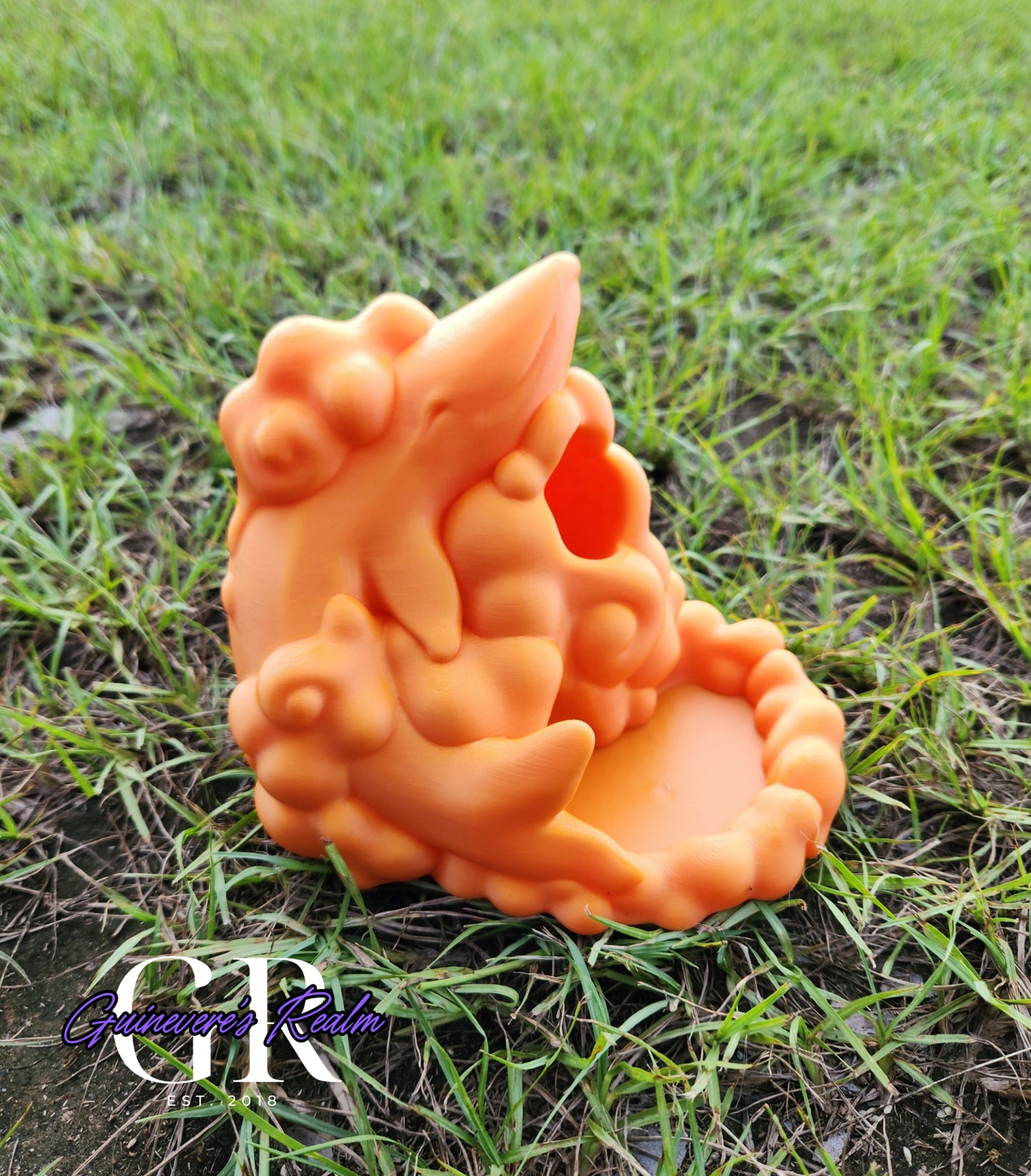 3D Printed Whale Cloud Dice Tower