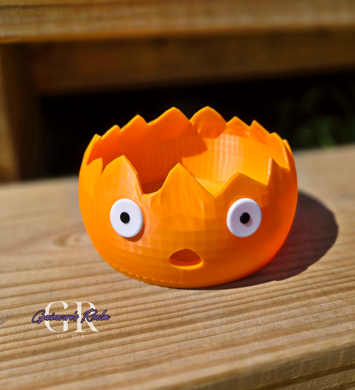 3D Printed Yarn Bowl Calcifer