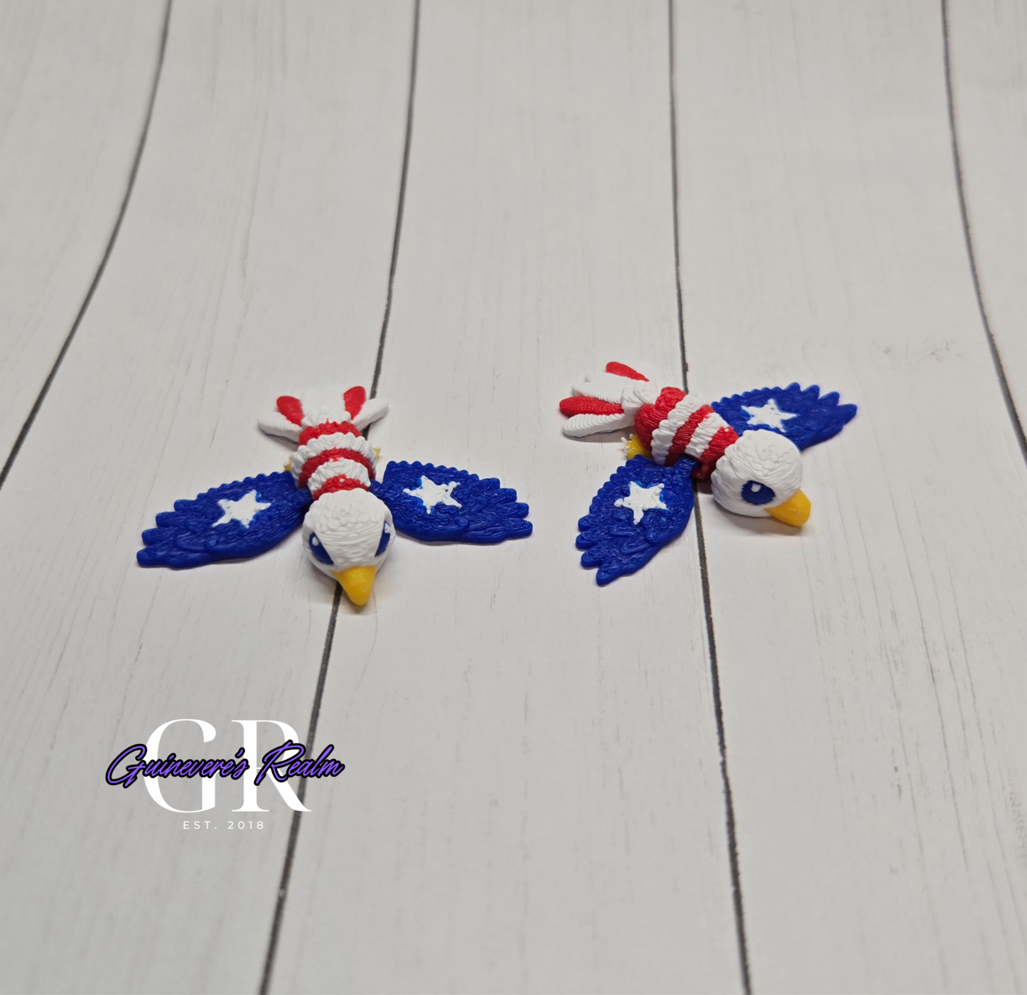 3D Printed Mini Animal Bald Eagle