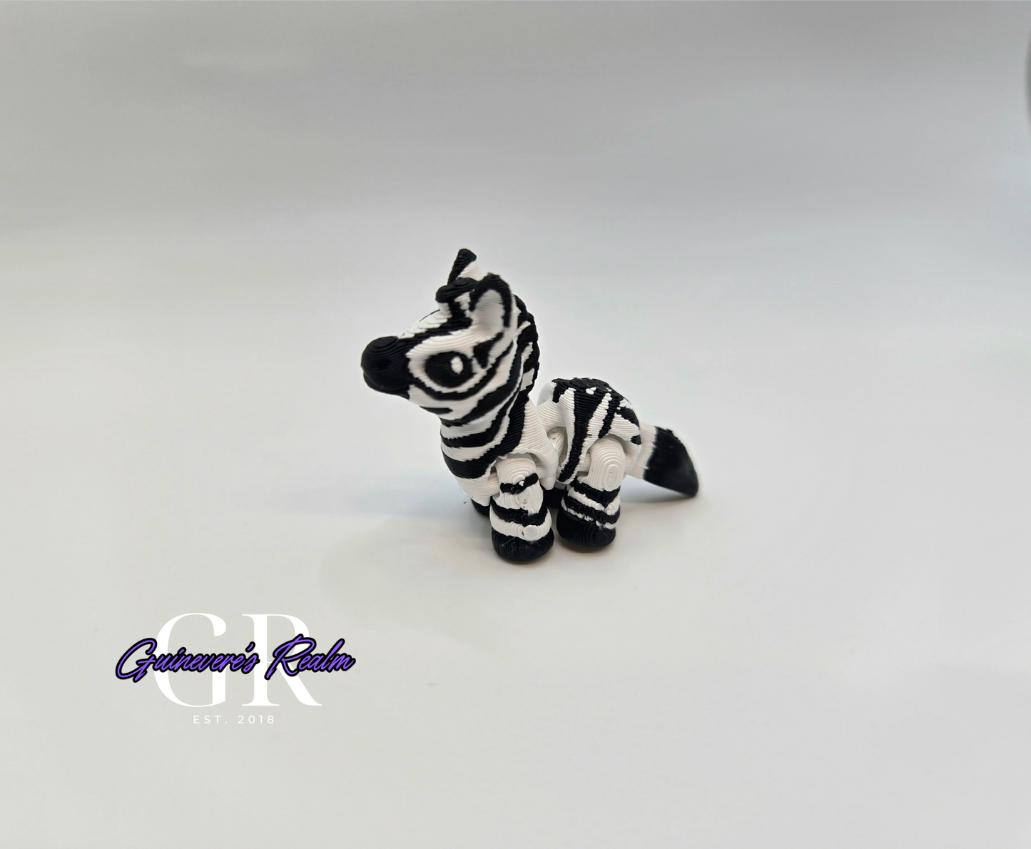 3D Printed Mini Animal Zebra