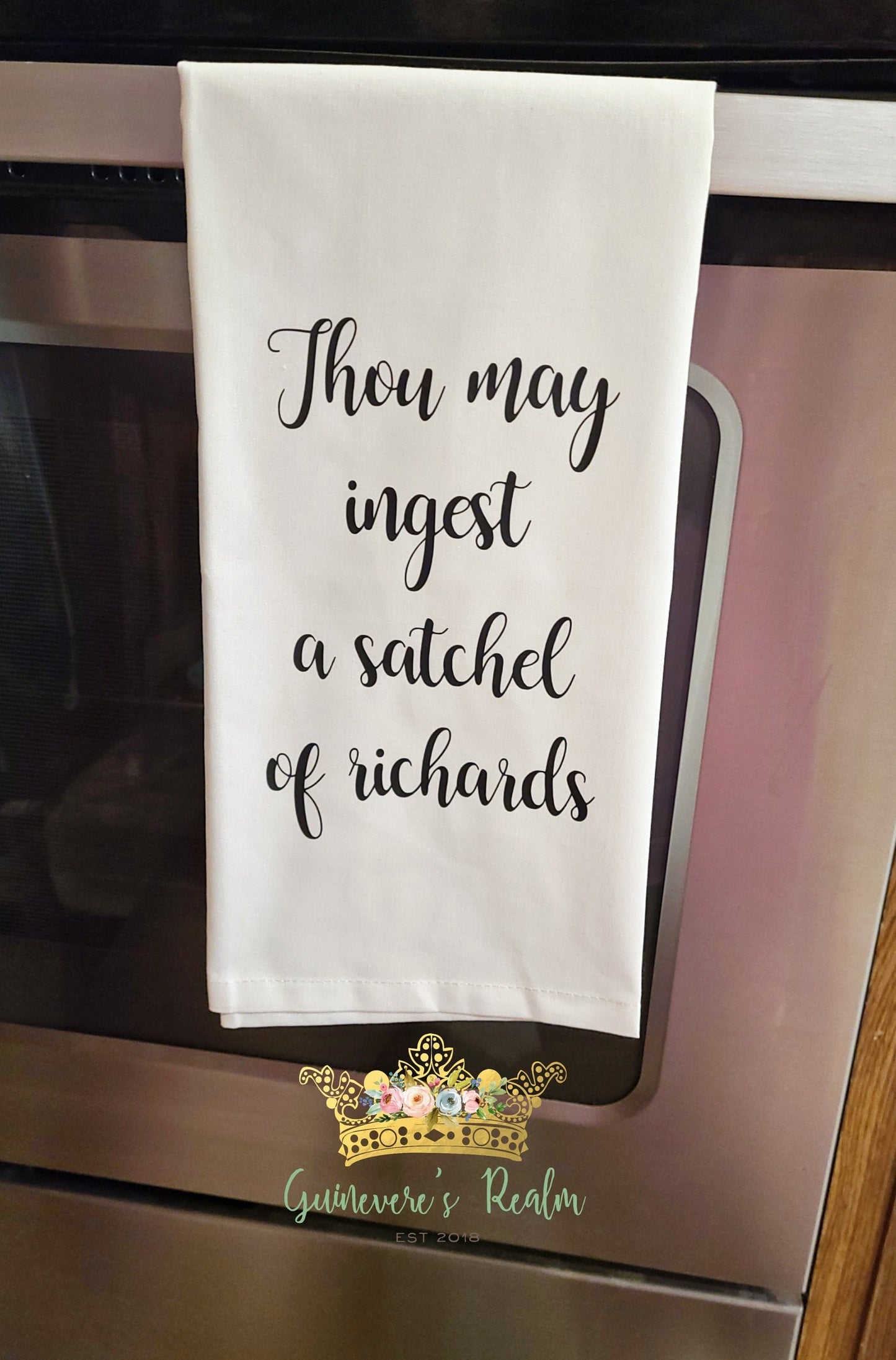 Thou May Ingest a Satchel of Richards Tea Towel
