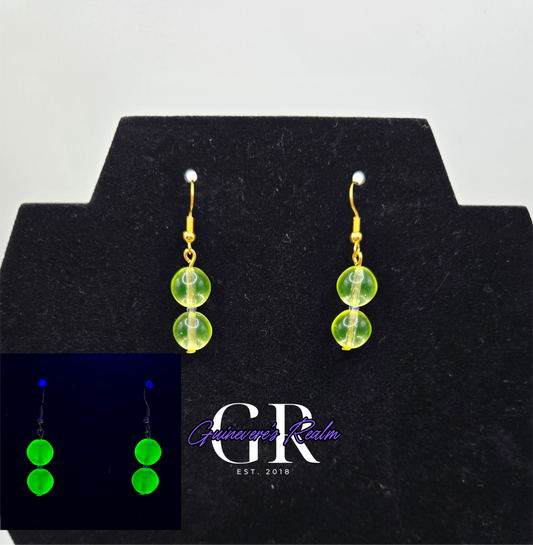 Uranium Glass Earrings