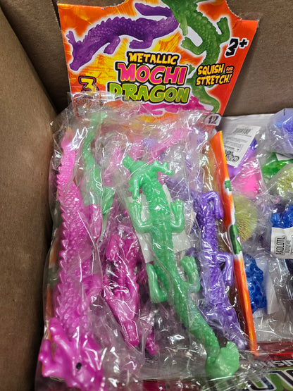 Metallic Mochi Dragon Squishy Toys