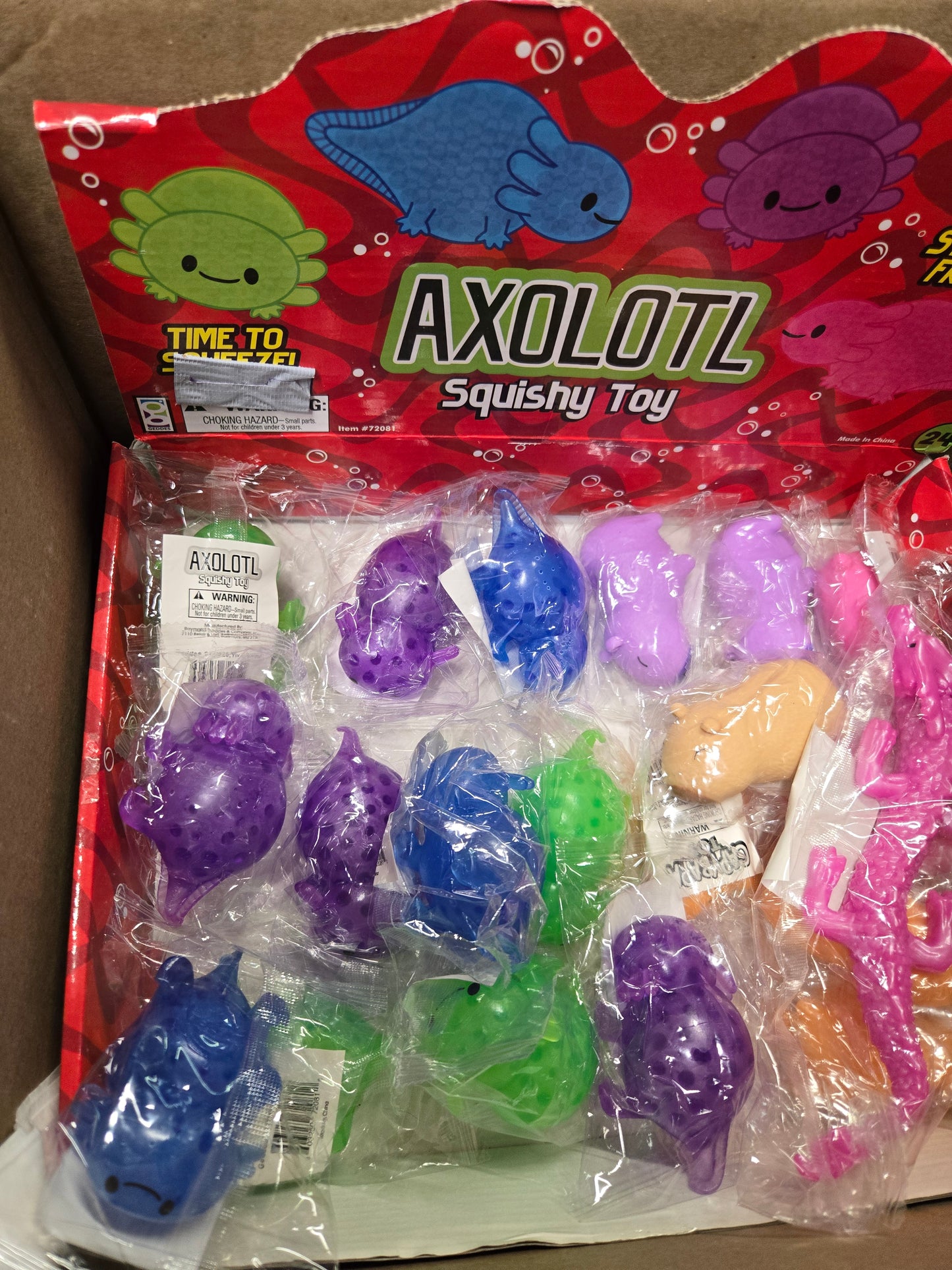 Axolotl Squishy Boba Toys