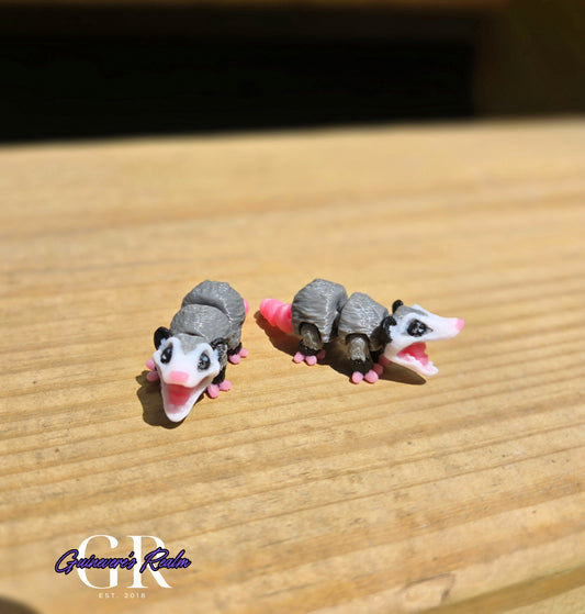 3D Printed Mini Animal Opossum