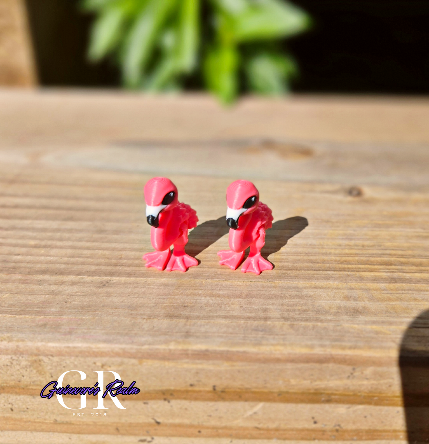 3D Printed Mini Animal Flamingo