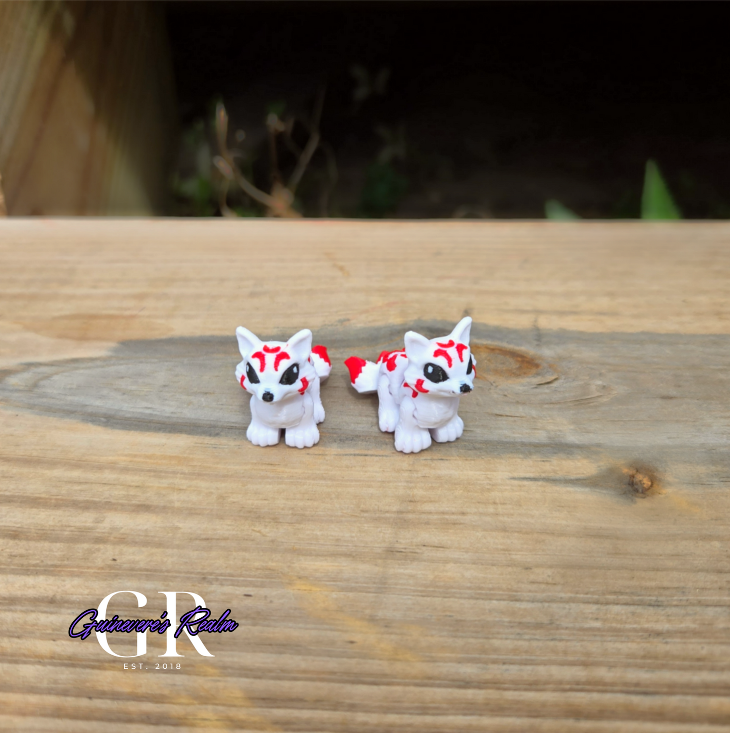 3D Printed Mini Animal Kitsune Fox