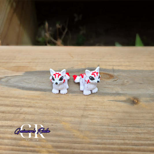 3D Printed Mini Animal Kitsune Fox