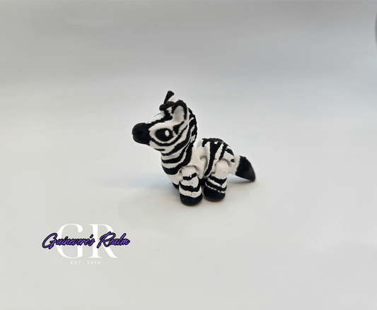 3D Printed Mini Animal Zebra