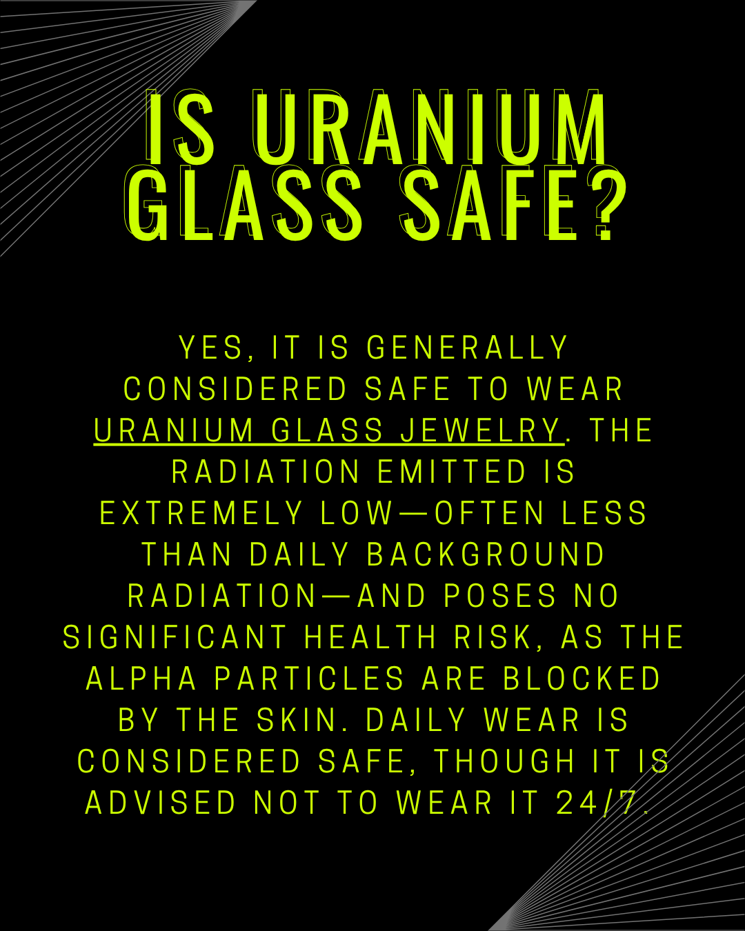 Uranium Glass Earrings