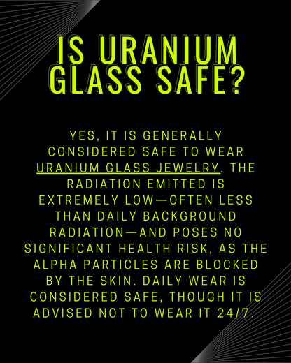 Uranium Glass Earrings