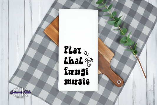 Funny Play That Fungi Music Flour Sack Towel