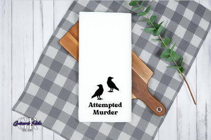 Attempted Murder, Murder of Crows, Tea Towel