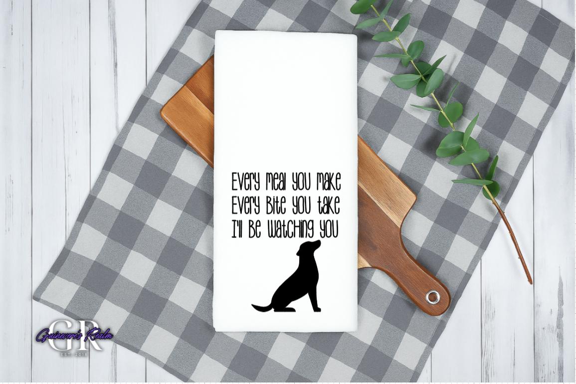 Every Bite You Take Every Meal You Make I'll Be Watching You Tea Towel