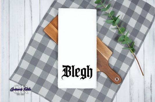 Blegh Tea Towel, Flour Sack Towel