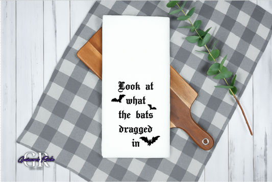 Funny Bats Flour Sack Towel
