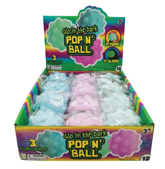 Glow In The Dark Pop N Ball Toy