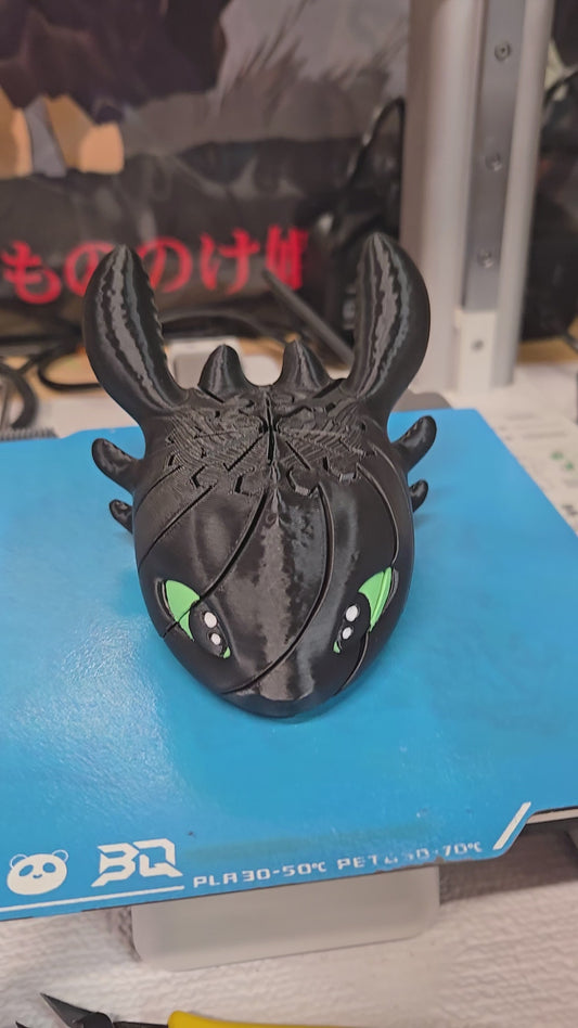 3D Printed Fidget Dragon Head
